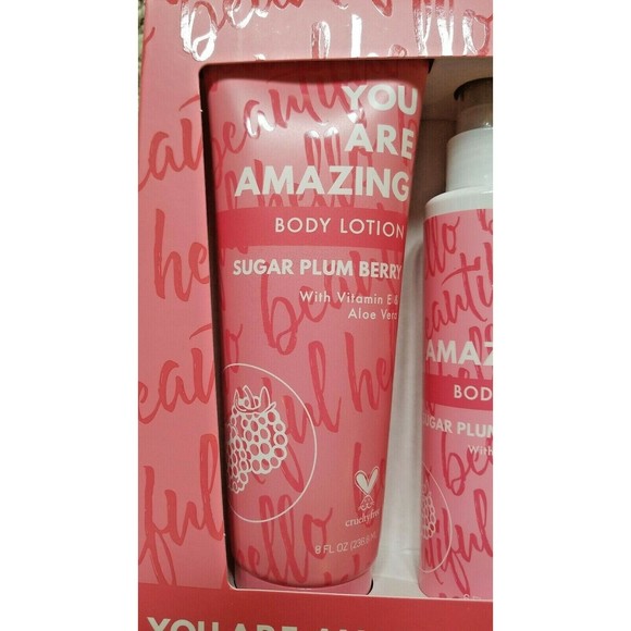 You Are Amazing Hello Beautiful Skin SUGAR PLUM BERRY 3 Piece Gift Set SEALED! - Picture 5 of 12